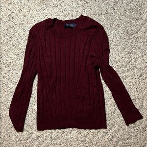 Knit Burgundy Sweater